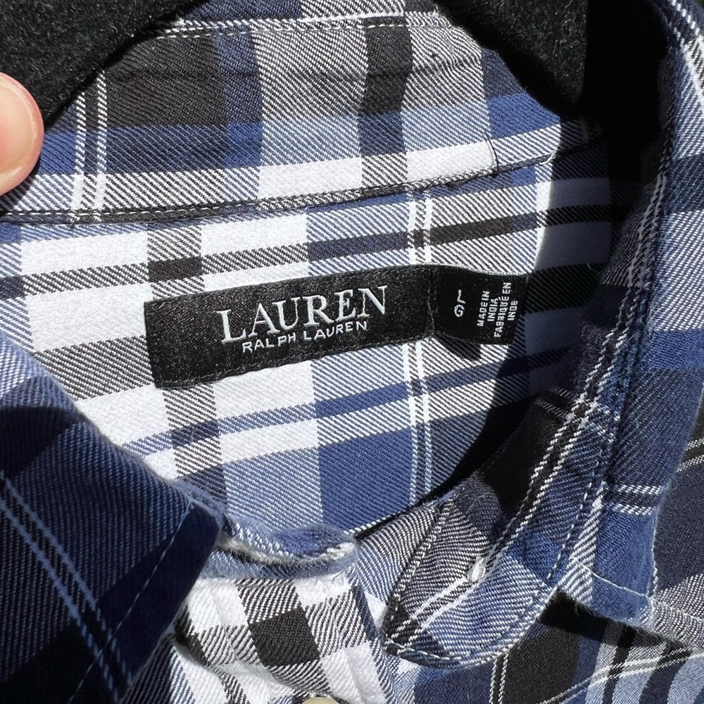 LAUREN Ralph Lauren plaid long sleeve button up